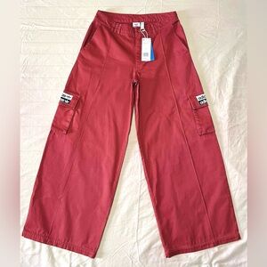 Red Adidas Parachute/Cargo Pants NWT | Size S